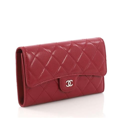 chanel long flap wallet caviar|Chanel Classic Long Flap Zipper Wallet Red Orange .